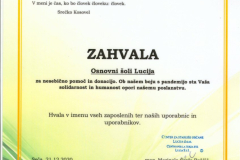 zahvala